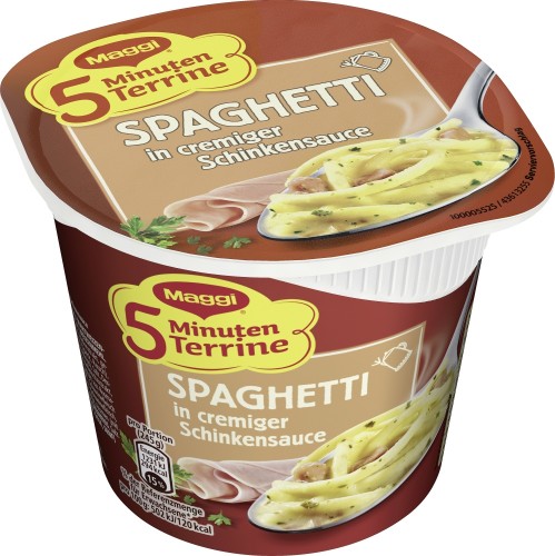 Maggi 5 Min Terrine Spaghetti Schinken 64G