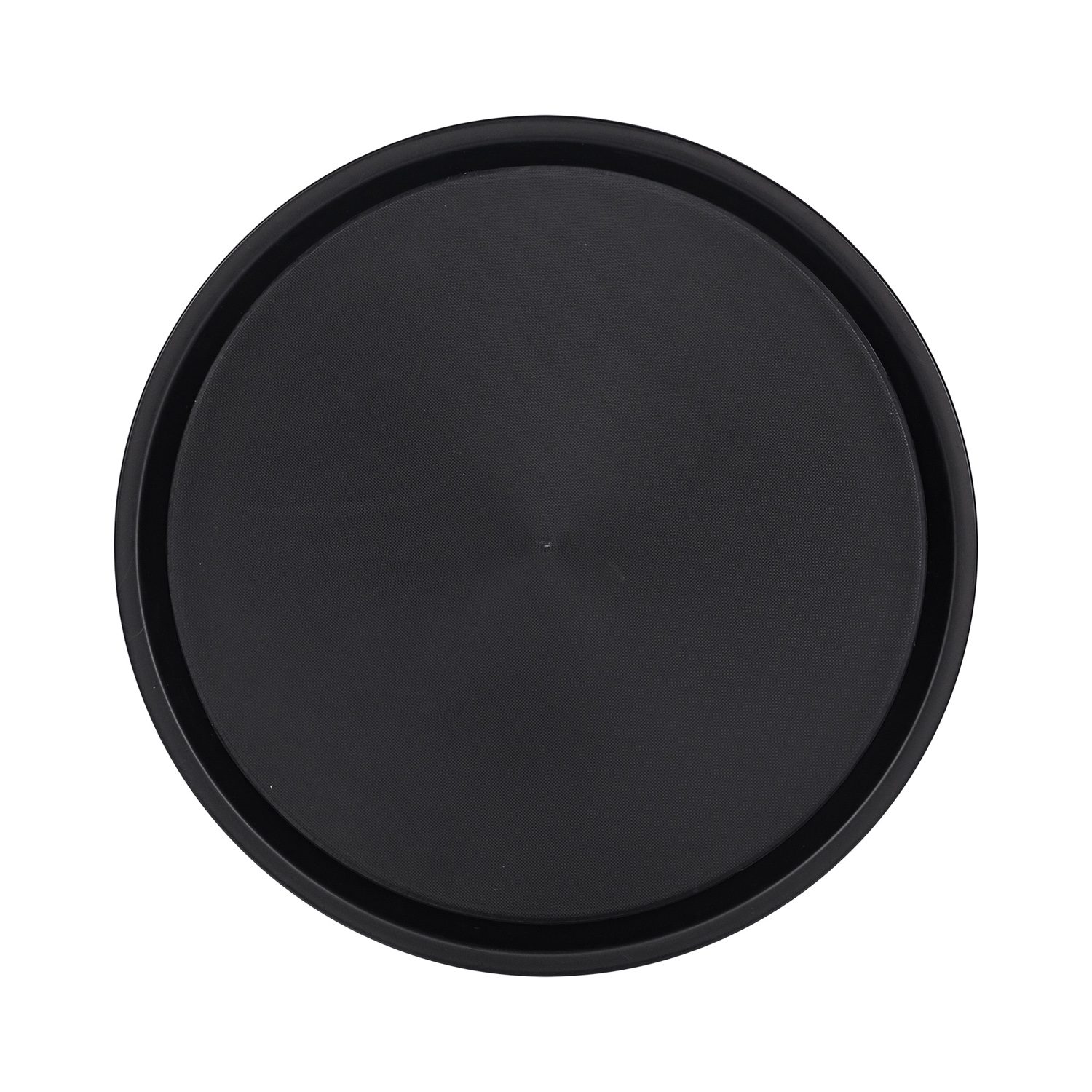 Serviertablett "OHIO", aus Kunststoff, schwarz, rund, Maßeca.: Ø 36,5 cm x H 2 cm, spülmaschinengeeignet, stapelbar,