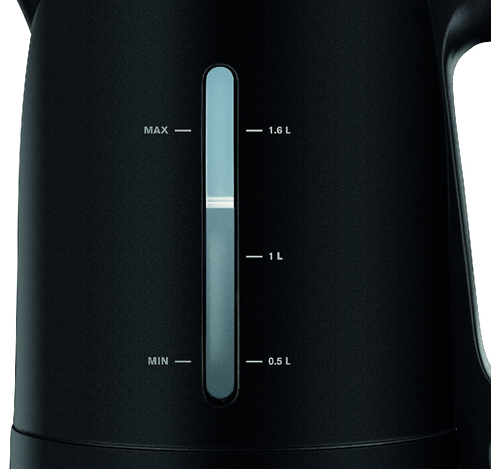 Krups Wasserkocher PRO AROMA, Farbe: schwarz, matt, Fassungsvermögen: 1,6 l, 2.400 Watt