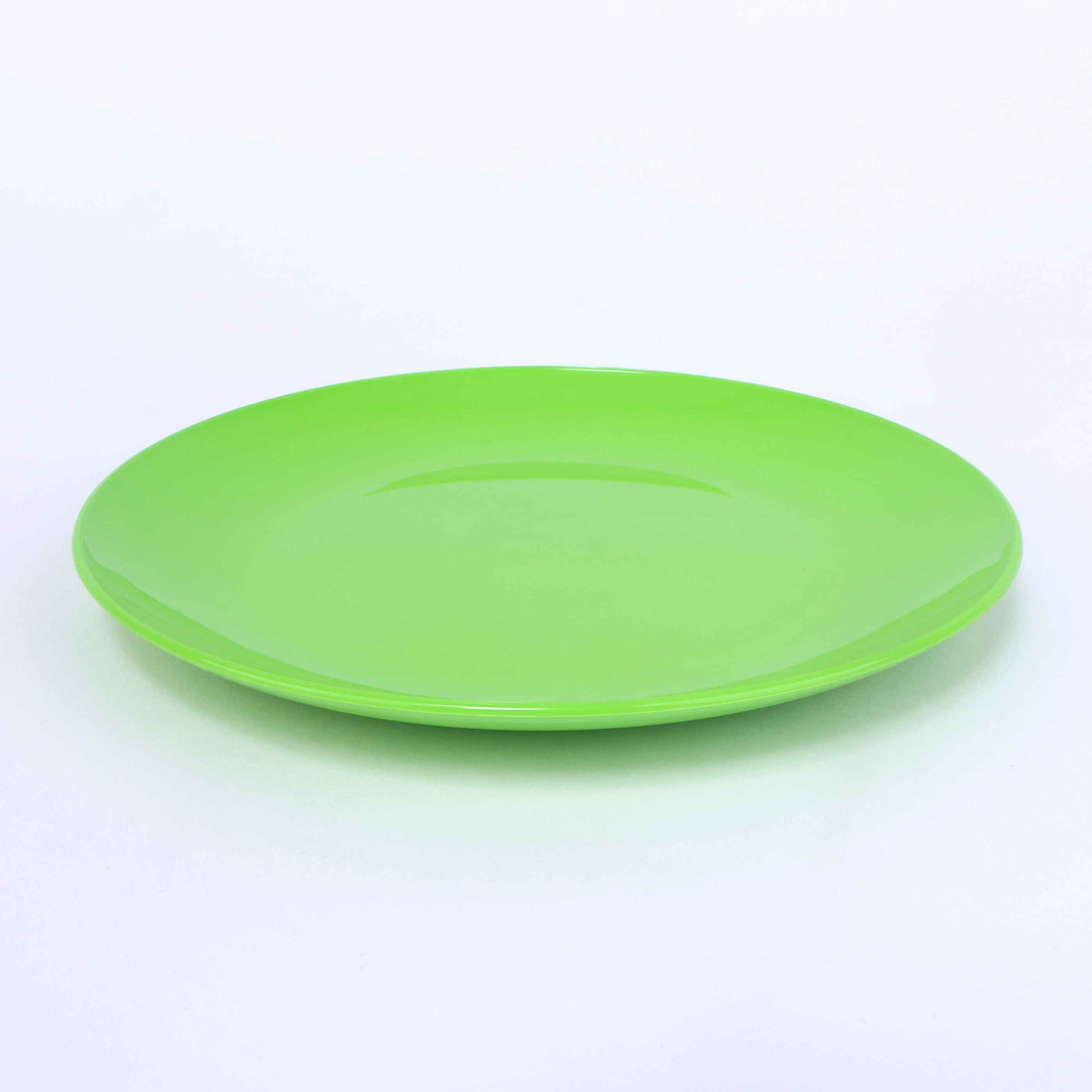 vaLon Dessertteller 19 cm aus schadstofffreiem Kunststoff in der Farbe grasgrün.