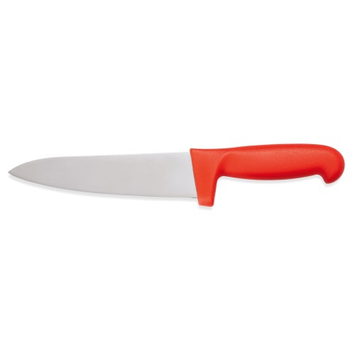 KochmesserHACCP, Material: Edelstahl, Kunststoff. Serie: Knife 69 HACCP, Klingenlänge: 25 cm. Farbe: rot.