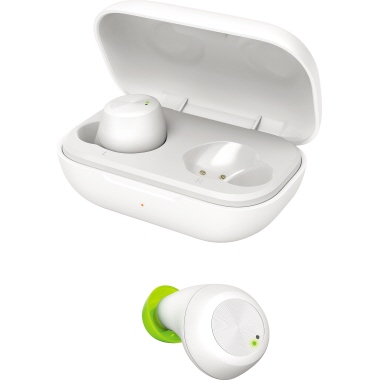 Hama Kopfhörer Spirit Chop In-Ear Smartphone 10m Akku inkl. Ladebox, 3 Paar Silikon-Ohrpolster (S/M/L), Micro-USB Ladekabel