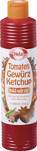 Hela Tomaten Gewürz Ketchup 800ML - Mild -