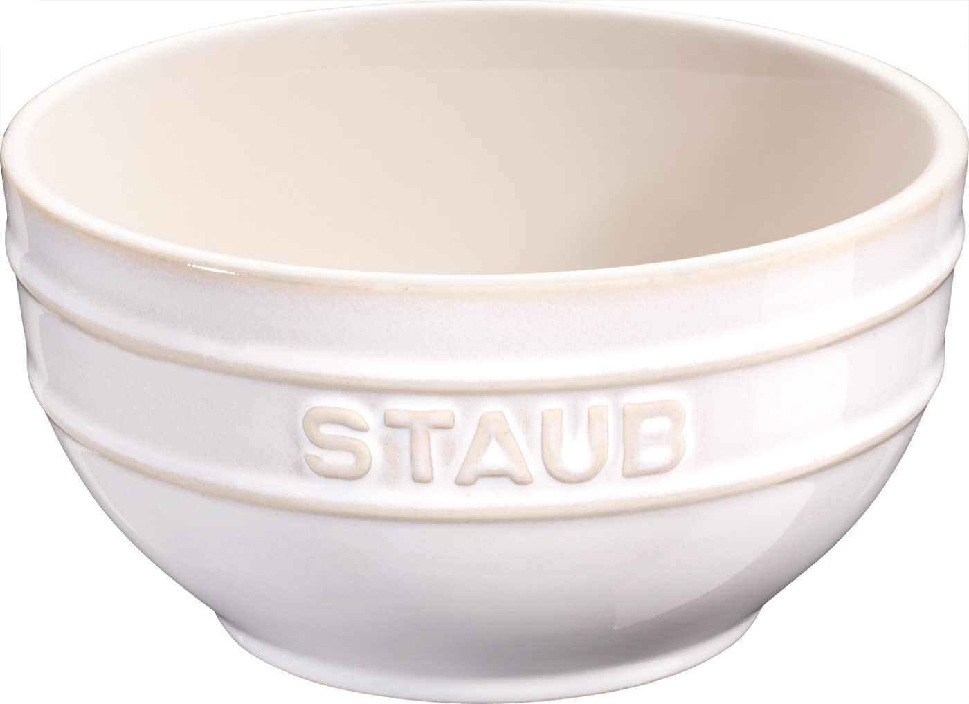 Schüssel, 12 cm, Elfenbein-Weiß, Keramik, Serie: Ceramique. Marke: Staub