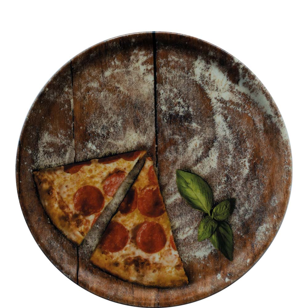 Napoli Flour Z32 Pizzateller 31cm * Vollflächendekor,Saturnia Porzellan