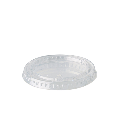 50 Deckel für Portionsbecher, PLA "pure" rund Ø 6 cm transparent von PAPSTAR