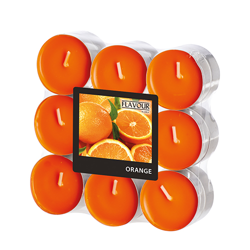 18 "Flavour by GALA" Duftlichte Ø 37,5 mm · 16,6 mm orange - Orange von Flavour by GALA