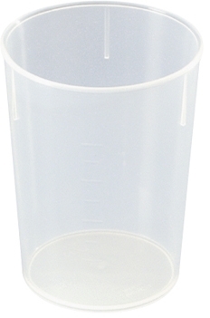 WACA Schnabelbecher-Unterteil 250 cccm aus PP, Farbe: transparent-opak