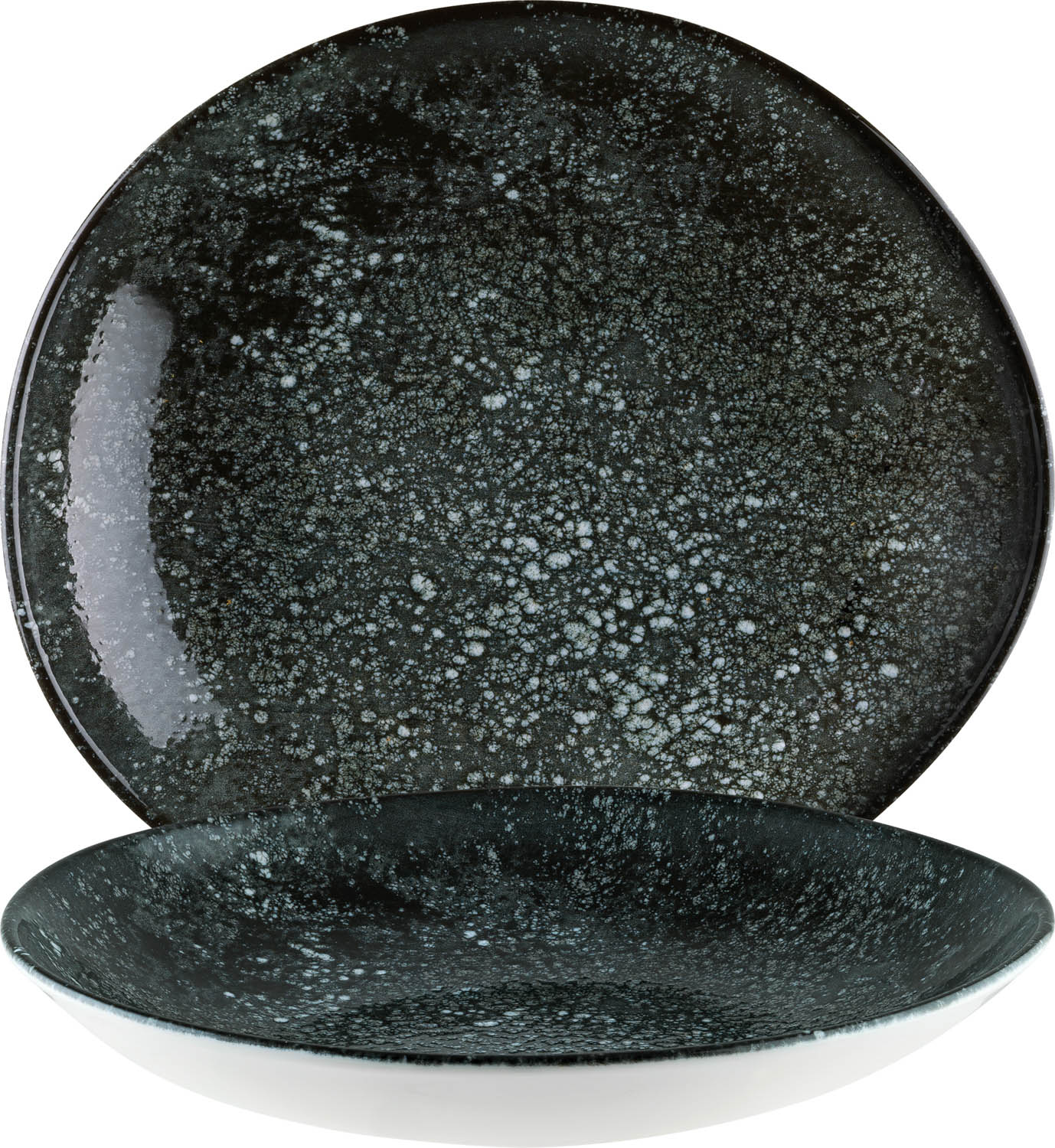 Cosmos Black Vago Teller tief 26cm, Bonna Premium Porcelain