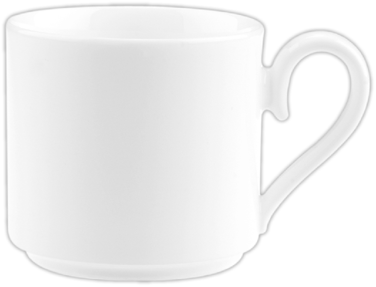 Kaffeeobertasse STELLA, Inhalt: 0,22ltr., stapelbar, Premium Bone Porcelain, uni weiss, Villeroy & Boch