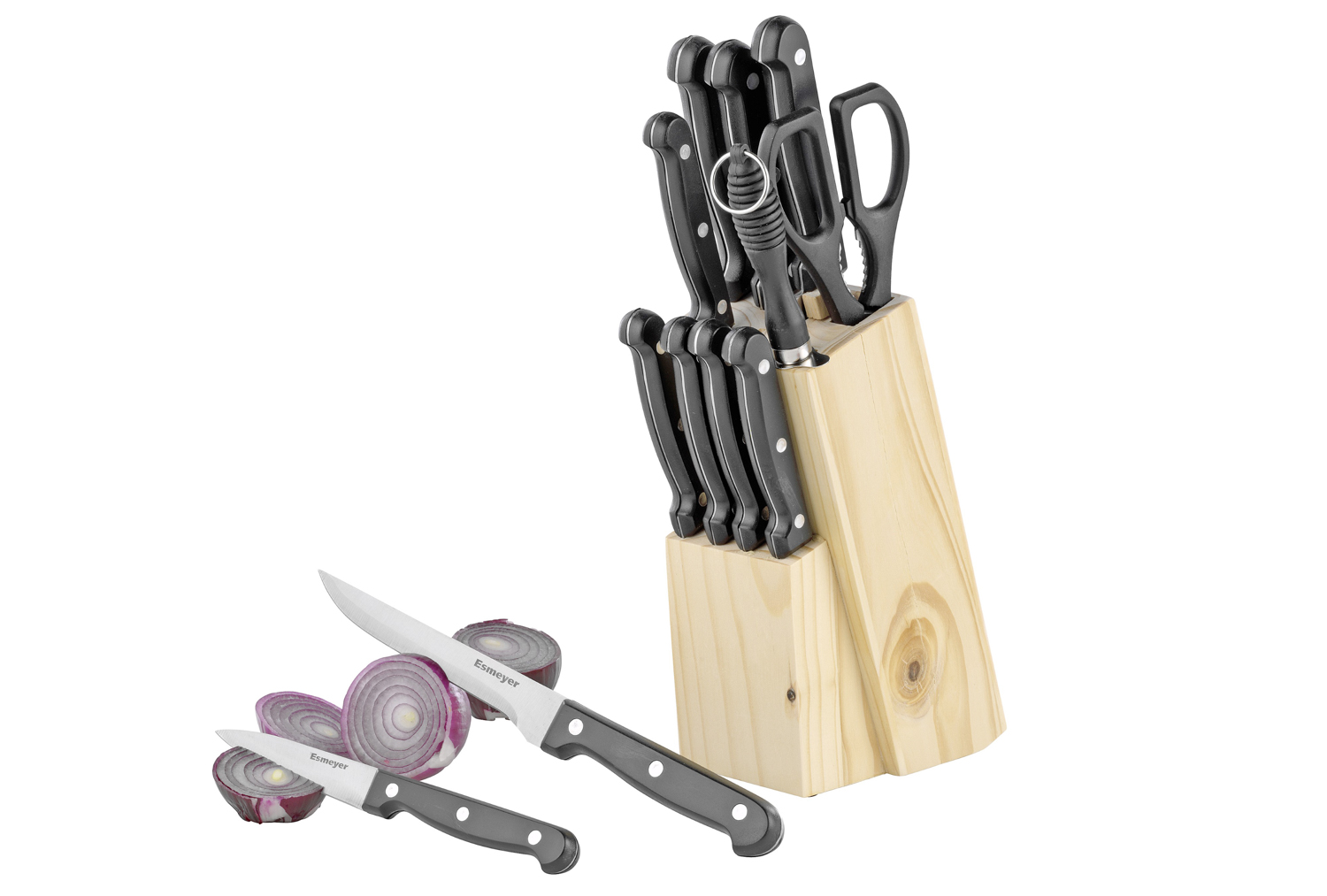 12-teiliges Messerset ORION mit Holz-Block, Prämie für Ihre Bonuspunkte