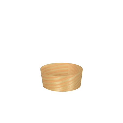 50 Fingerfood - Schalen, Holz "pure" rund Ø 5 cm · 2 cm von PAPSTAR