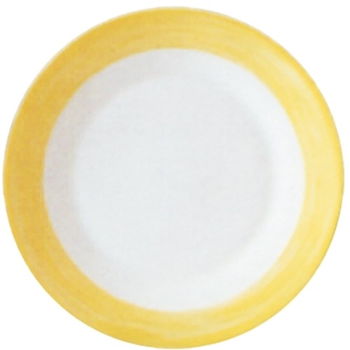 Teller flach 15,5cm Arcoroc Form BRUSH - Yellow / Gelb von Arcoroc