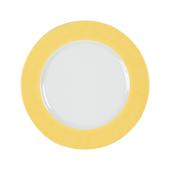 Speiseteller flach 26cm, Farbe: light yellow / hellgelb,
