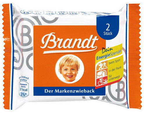 Brandt Markenzwieback à 2 Scheiben Inhalt: 68 Stk. pro Karton