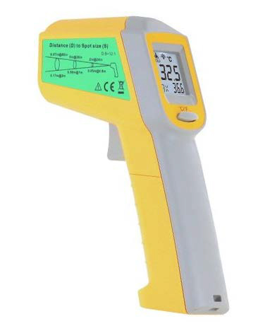 SARO Infrarot Themometer HACCP Modell 5504 - Infrarot-Thermometer zur Messung der Oberflächentemperatur - Rotes Laser-Visier -