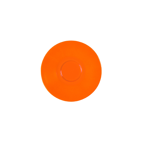 Untertasse 14,5 cm - Form: Table Selection -, Dekor 79922 orange - aus Porzellan. Hersteller:, Eschenbach. "Made in Germany".