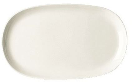 Milch- und Zuckertablett 25 cm Form Jade - uni weiss