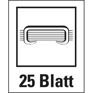 Leitz Heftgerät NeXXt 24/6, 26/6 fest/lösbar/nageln 25 Bl. (80 g/m²) inkl. 200 Heftklammern 24/6, integriertem