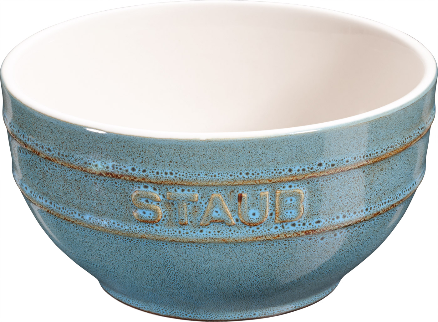 Schüssel, 14 cm, Antik-Türkis, Keramik, Serie: Ceramique. Marke: Staub