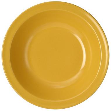WACA Suppenteller COLORA in gelb, aus Melamin. Durchmesser: 20,5 cm. Kapazität: 0,6 l.