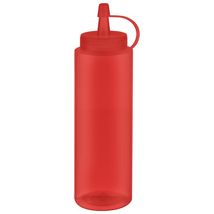 APS Quetschflasche, 6er Set Ø 5 cm, H: 18 cm, 260 ml Polyethylen, rot
