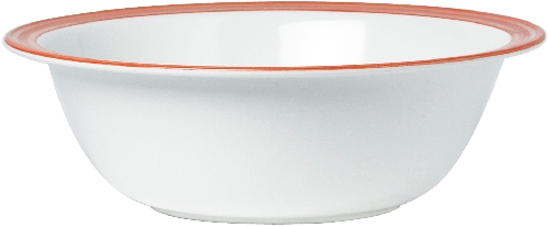 Waca Schüssel BISTRO, Inhalt: 1.600 ml, Durchmesser: 235 mm, Farbe: weiss/orange, Material: Melamin
