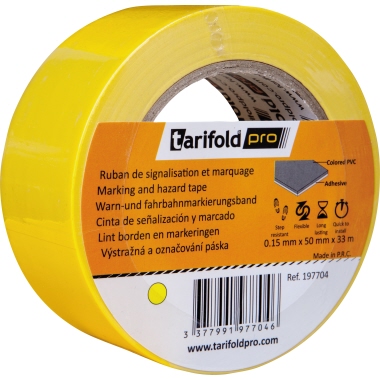 TarifoldPro® Markierungsband 50 mm x 33 m (B x L) selbstklebend gelb