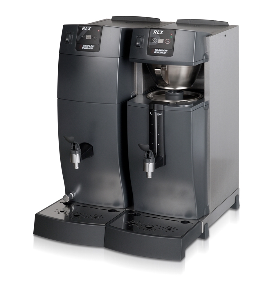 BONAMAT Filterkaffeemaschine RLX 75 - 400V, integriertes Heißwassergerät und Wasseranschluß, ausgestattet mit Digitaldisplay.