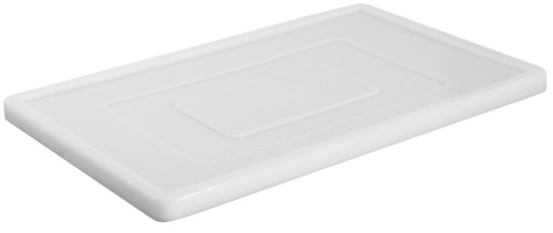 Deckel zu Pizzaballenbehälter aus weißem HD-Polyethylen, lebensmittelecht, schwere Qualität Länge: 60 cm, Breite: 40 cm