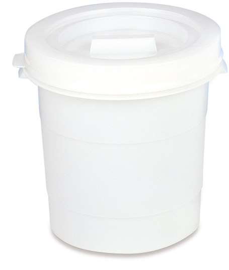 ARAVEN Behälter HORECA aus Polyethylen mit Deckel, 30 Liter Fassungsvermögen, weiß