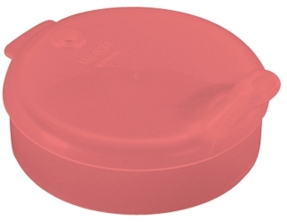 WACA Schnabelbecher-Oberteil mit 4 mm Öffnung aus PP, Farbe: rot-transluzent