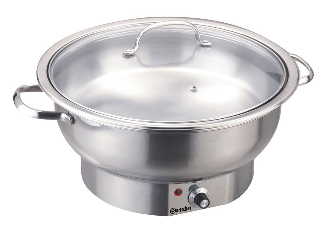 Bartscher Chafing-Dish 3,8L 500 E | Funktionen: Warmhalten | Maße: 40,5 x 33 x 220 cm. Gewicht: 3,7 kg