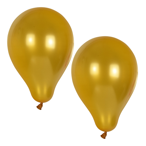 10 Luftballons Ø 25 cm gold von PAPSTAR