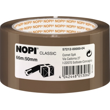 NOPI® Packband Classic 50 mm x 66 m (B x L) Polypropylen braun