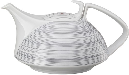 TAC Gropius Stripes 2.0 von Rosenthal, Teekanne klein, aus Porzellan, spülmaschinengeeignet