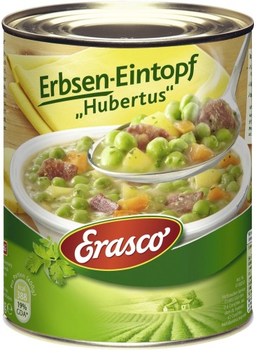 Erasco Erbsen-Eintopf Hubertus 800G
