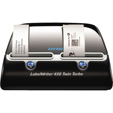 DYMO® Etikettendrucker LabelWriter™ 450 Twin Turbo 21,7 x 13,4 x 18,7 cm (B x H x T) schwarz