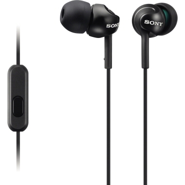 Sony Kopfhörer MDR-EX110AP In-Ear Smartphones schwarz, Typbezeichnung des Kopfhörers: In-Ear, Verwendung für Gerätetyp: