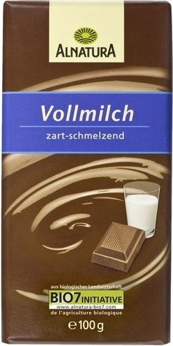 Alnatura Bio Schokolade Vollmilch 100G
