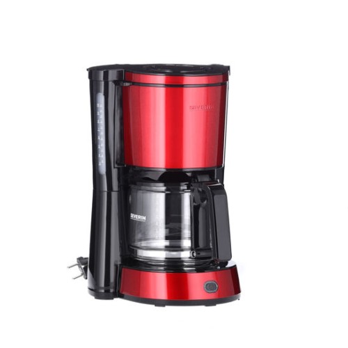Severin Filterkaffeemaschine "TYPE", ca. 1000 W, bis 10 Tassen, beidseitige Wasserstandsanzeige, automatische Abschaltung