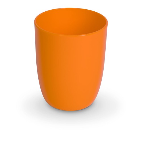 Trinkbecher 0,3l, orange, Höhe: 9,5 cm Ø: 7,8 cm