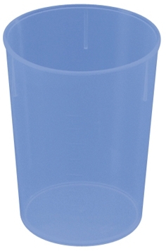 WACA Schnabelbecher-Unterteil 250 ccm aus PP, Farbe: blau-transluzent