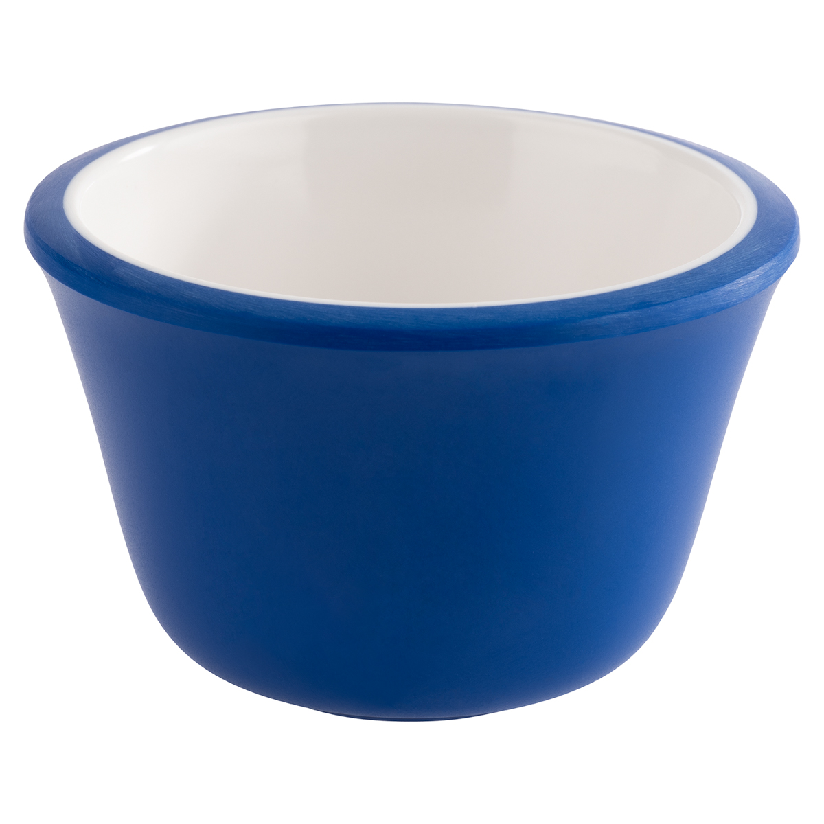 Dipschälchen, 6er Set, Ø 6 cm, H: 4 cm, 40 ml, Melamin, innen: weiß, außen: blau