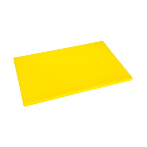 Hygiplas antibakterielles LDPE Schneidebrett gelb 450x300x10mm. Gelb - Geflügel. Größe: 10(H) x 450(B) x 300(T)mm, Für