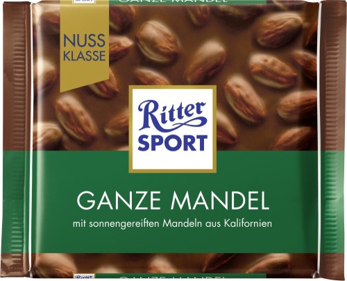 Ritter Sport Schokolade Ganze Mandel Nuss-Klasse 100G