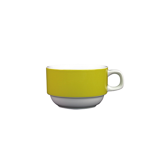 Kaffee-Obertasse - Inhalt 0,18 ltr., Form Funktion - gelb, ohne Untertasse