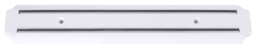 Magnet-Messerhalter aus weißem ABS-Kunststoff, mit zwei Magnetschienen, zur Wandmontage Länge: 38 cm, Breite: 5 cm
