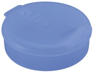 WACA Schnabelbecher-Oberteil 12 mm Öffnung aus PP, Farbe: blau-transluzent