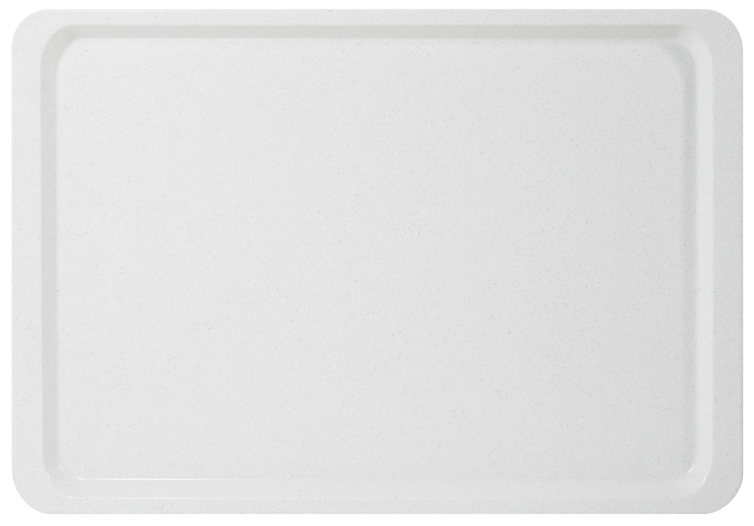 Tablett EASY Gastronorm GN 1/1, Farbe: weiss, aus glasfaserverstärktem Polyesterharz, Länge: 530 mm, Breite: 325 mm, Höhe: 16 mm